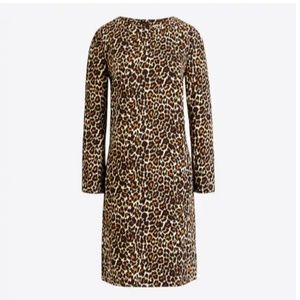 J.crew Leopard Print Dress